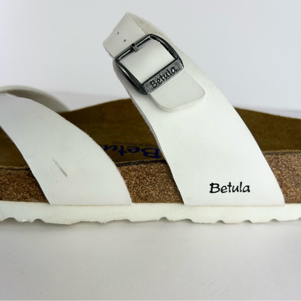 Birkenstock Betula Mayari White Birko-Flor Sandals EU 42 US L 11 - Picture 9 of 16